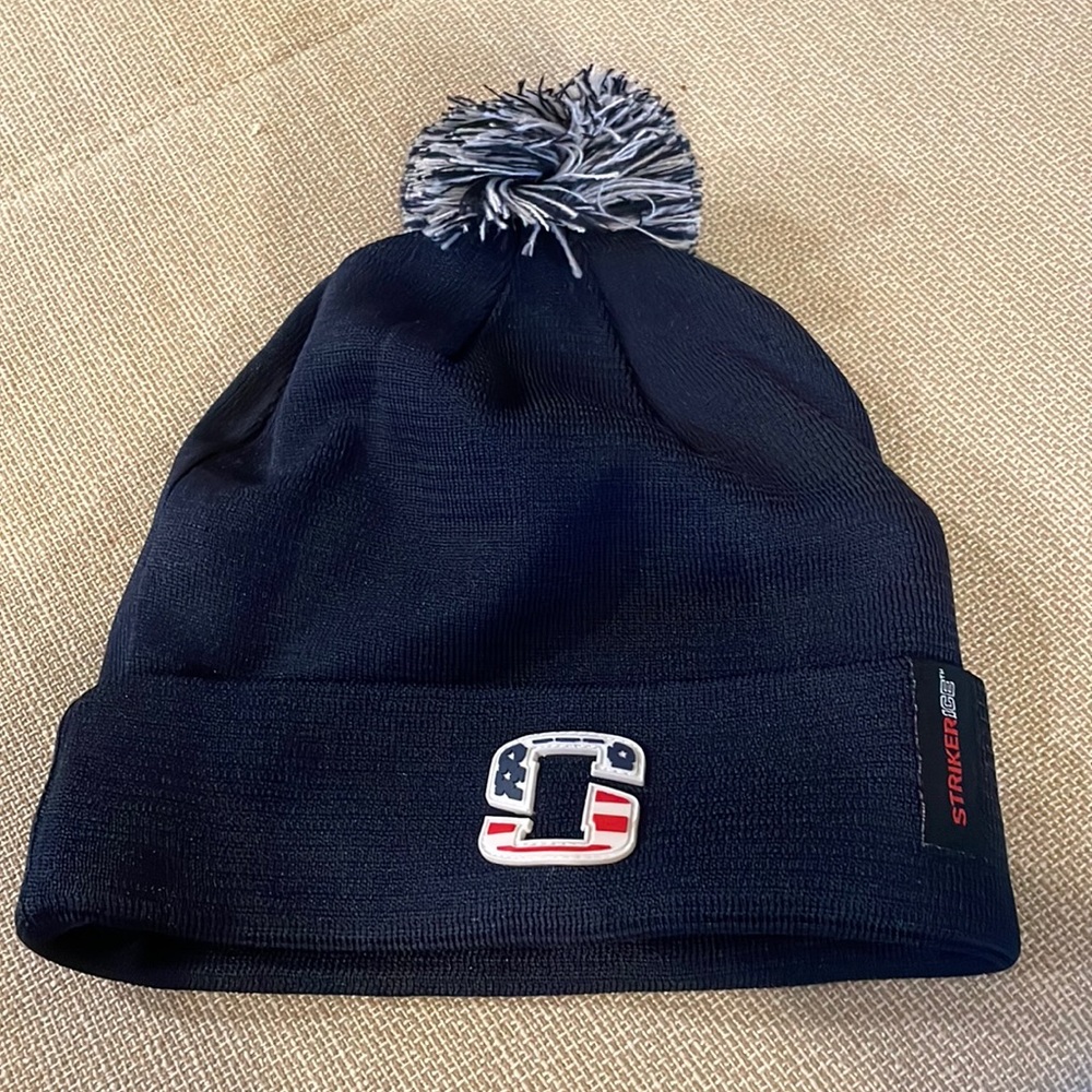 Striker men beanie hat with reflective lining